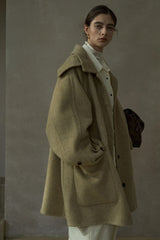 Reversible Raglan Patch-Pocket Coat