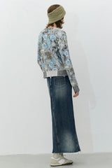 Retro Ethnic Jacquard Cardigan