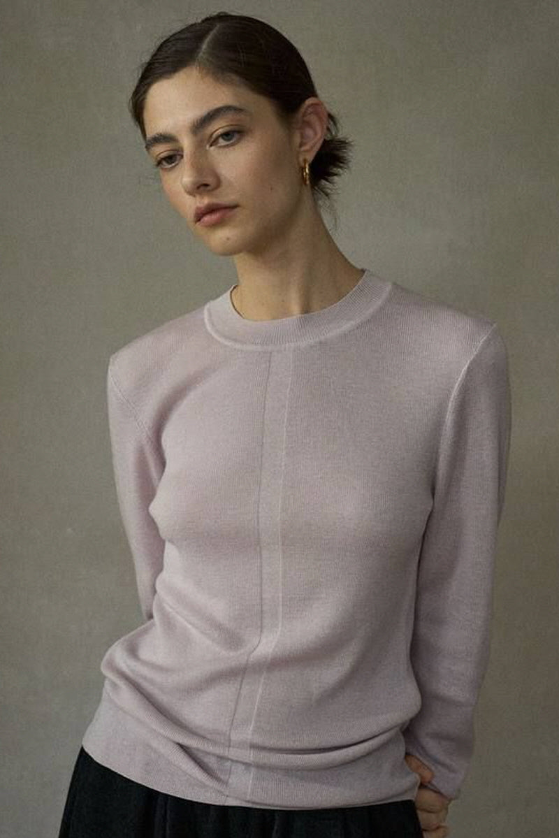 Ribbed Crew-Neck Base Top