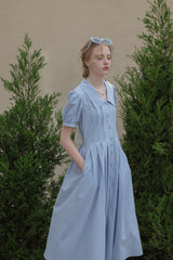 Vintage Single Breasted Shirt Dress