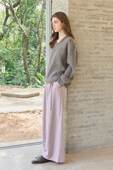 Casual Wide-Leg Straight Trousers