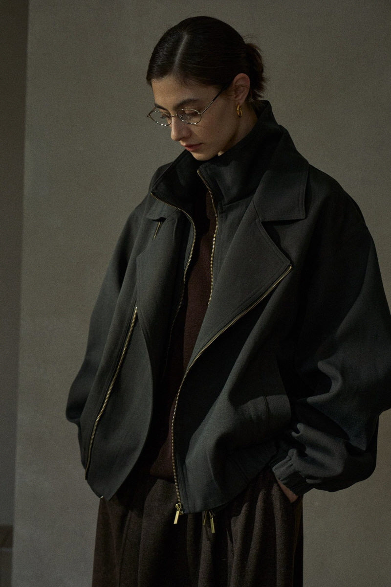 Double Zipper Silhouette Jacket