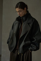 Double Zipper Silhouette Jacket