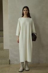 Streamer Mid-Sleeve Knit Dress