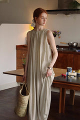 Slouchy Tie A-Line Dress