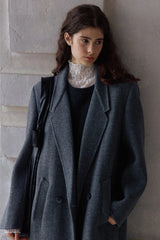 Reversible Tweed Long Duffle Coat