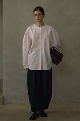 Contrast Line Minimalist Shirt