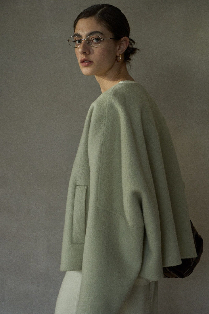 Crew Neck Short Jacket