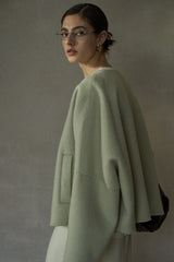 Crew Neck Short Jacket