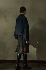Low-Waisted Sheer Simple Skirt
