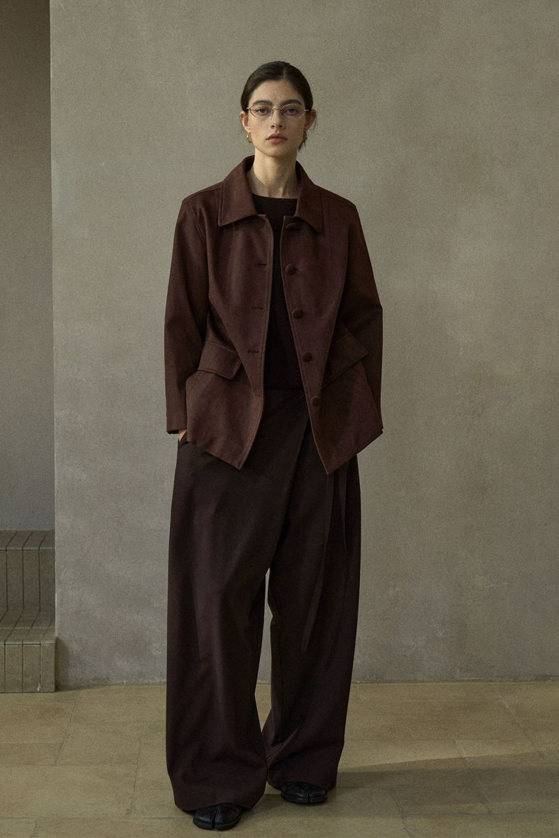 Round Buckle Short Jacket