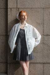 Ruffle Trim Loose Fit Shirt