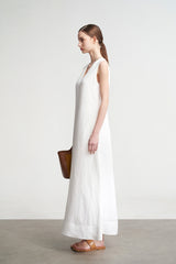 V-Neck Sleeveless Maxi Dress