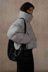 Cocoon Hooded Short Down Jacket