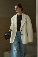 Wide-Shoulder Vintage Blazer