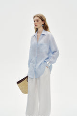 Slouchy Embroidered Pocket Shirt