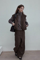 Pleated Flower-Bud Vest