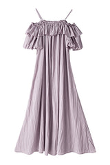 Two-Way Ruffle Slip Dress