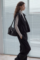 Semi-Turtleneck Knitted Sweater