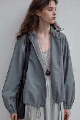 Loose Hooded Vintage Jacket