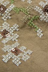 Back Cut-Out Embroidered Sleeveless Vest