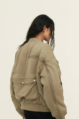 Pocket Zipper Baseball Jacket