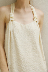 Halterneck A-Line Long Dress