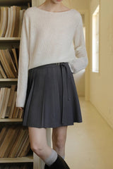 Loose Fit Butterfly Pleated Skirt