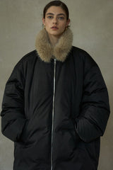 Loop-Neck Down Jacket