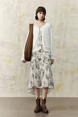 U-Neck Loose Cardigan