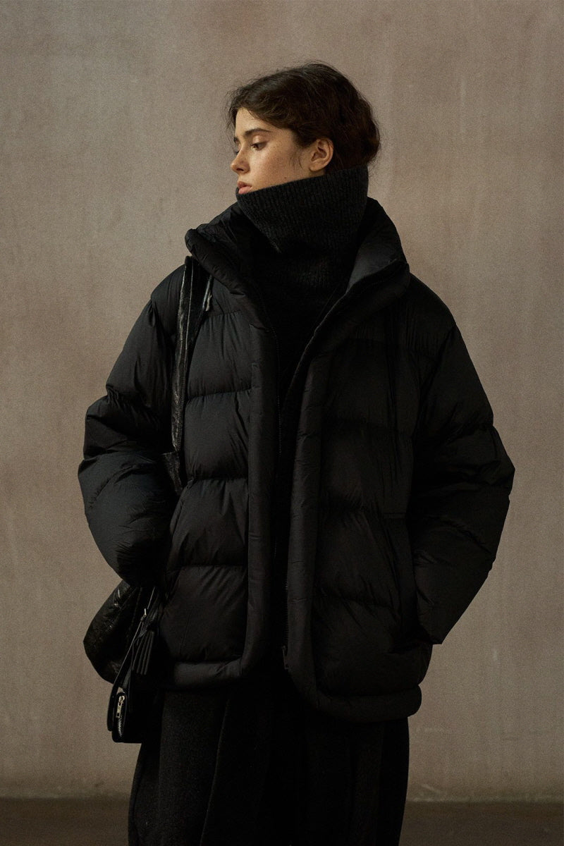 Soft Stand Collar Puffer Jacket