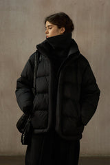 Soft Stand Collar Puffer Jacket