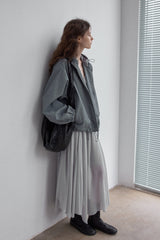 Loose Hooded Vintage Jacket