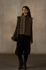 Quilted Boxy Down Vest