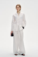 Lazy Wide-Leg Mop Pants