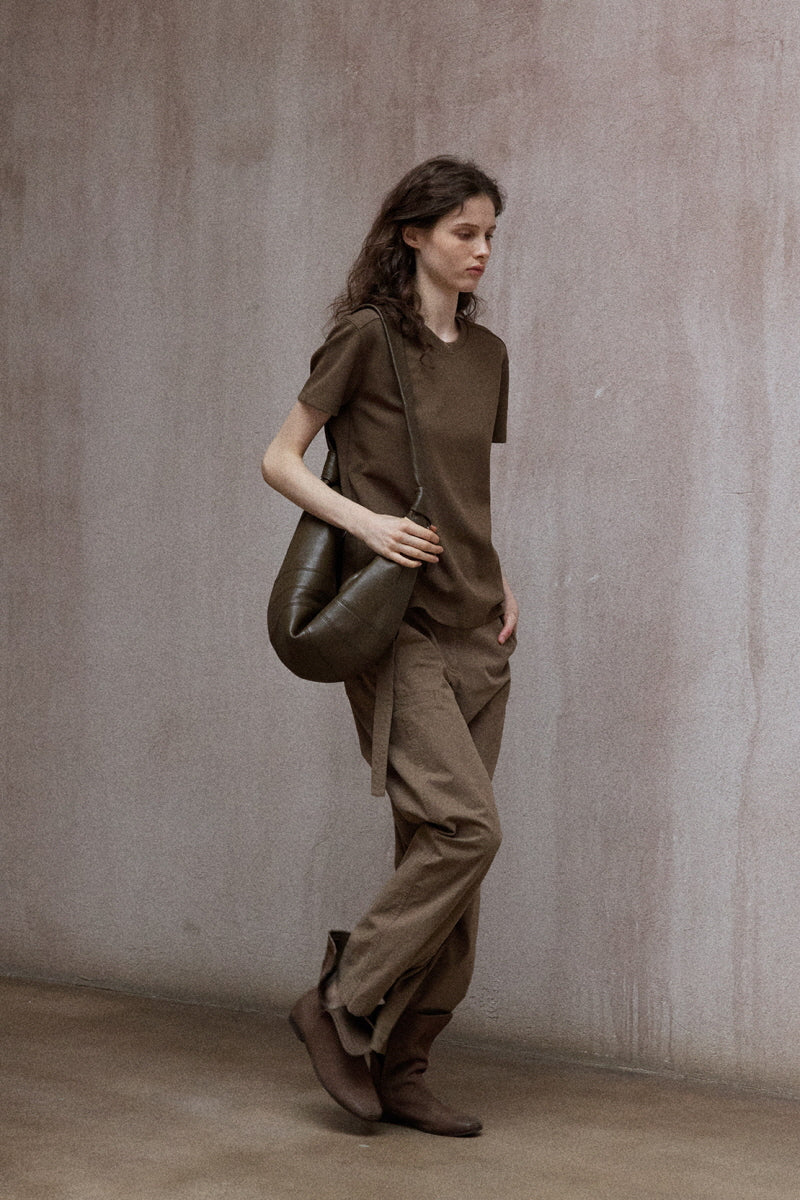 Relaxed Scimitar Wide-Leg Pants