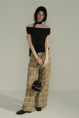 Slanted One-Shoulder Knit Top