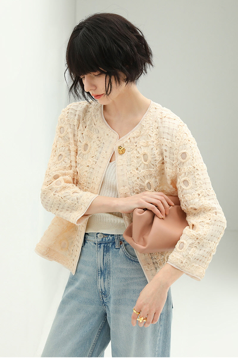 Three-Dimensional Cutout Jacket