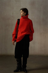 Soft Waxy Warm Turtleneck Pullover Sweater