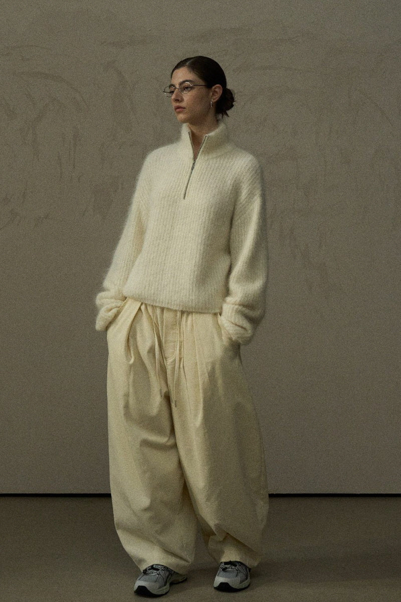 Half-Zip Turtleneck Sweater