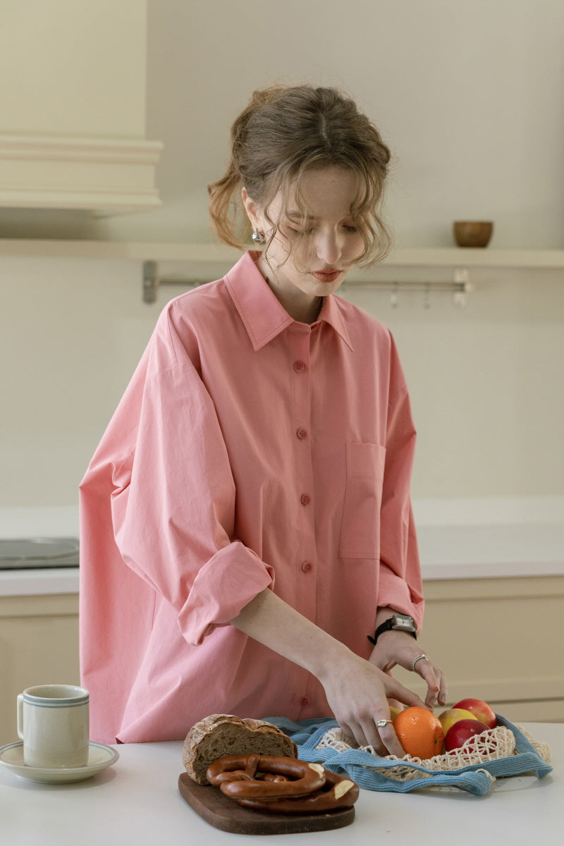 Lazy Loose-Fit Long Sleeve Shirt