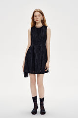 Round Neck Sleeveless Vest Dress