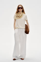 Lazy Wide-Leg Mop Pants