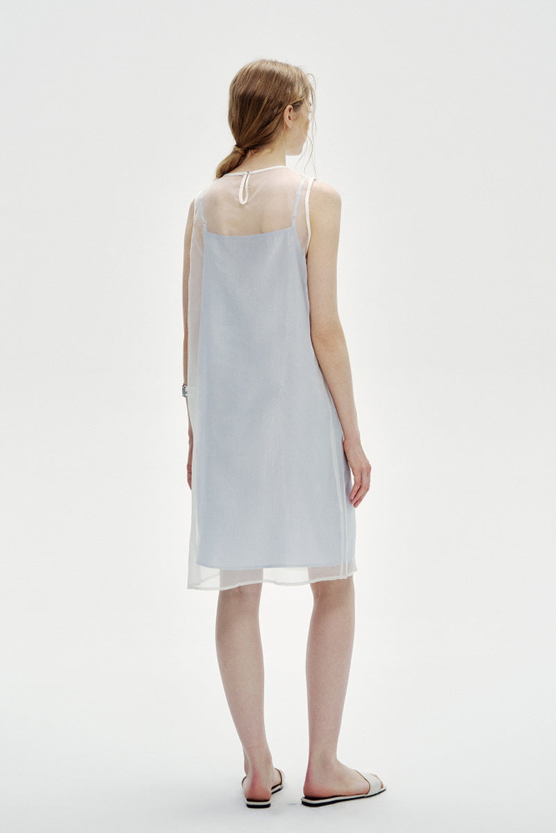 Layered Straight Sleeveless Dress