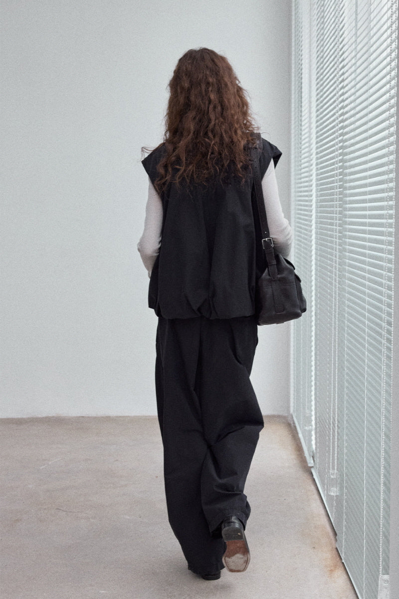 Semi-Turtleneck Knitted Sweater