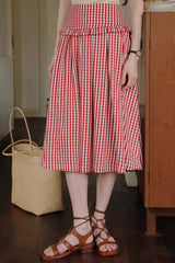 Fungus Edge High Waist A-Line Skirt