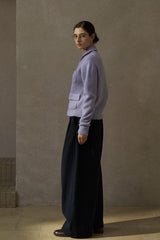 Four-Pocket Ribbed Cardigan