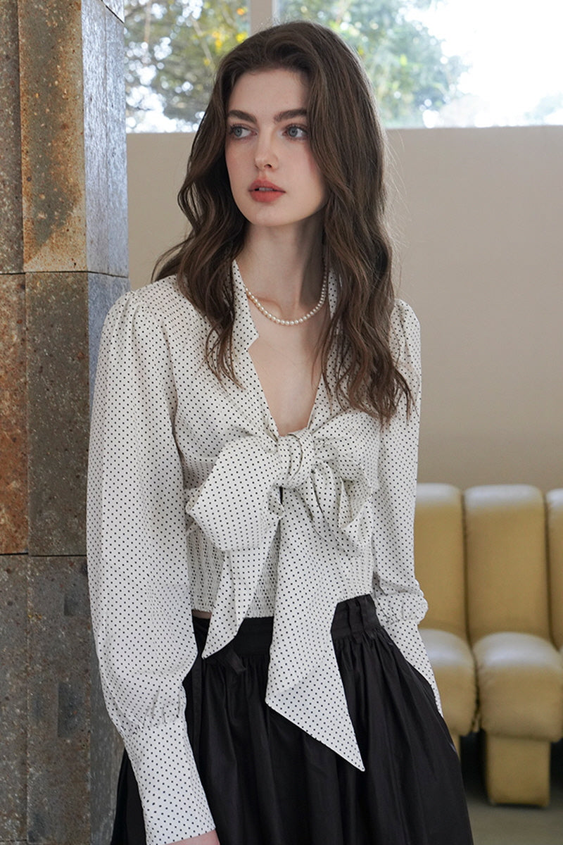 Tie Bow Vintage Blouse
