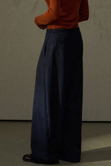 Lazy Wide-Leg Slacks