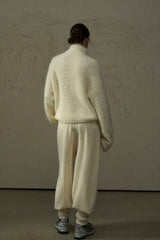 Drawstring Tapered Knit Pants